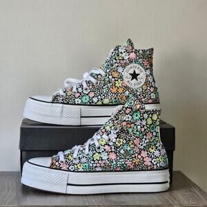 Converse Women's CTAS Lift Floral Hi Top Size 7 A15009C NWT